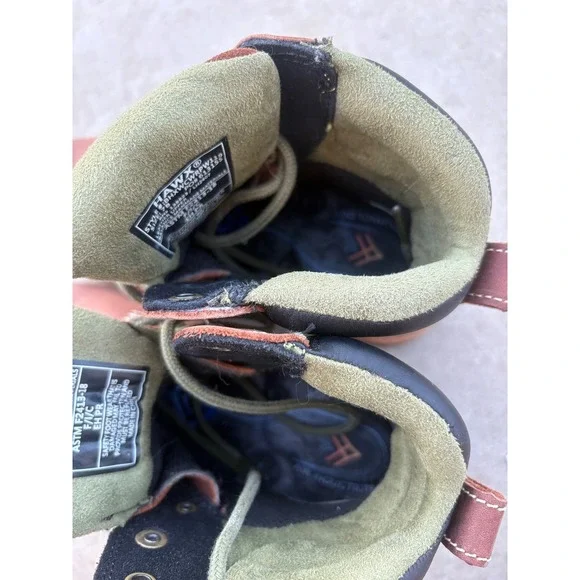 Hawx Women / Men Brown Leather Waterproof Composite Toe Work Boots Size 7B - Picture 6 of 8